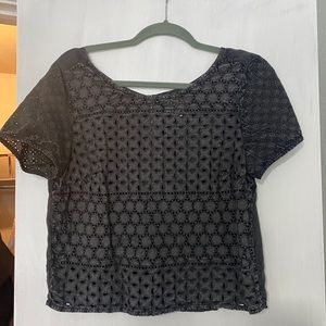 Cropped Dark Grey Top
